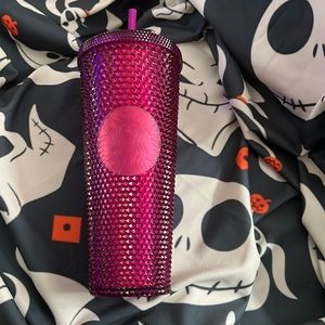 New Fall Starbucks Tumbler- Fall 2022- Magenta Berry Bling Studded Tumbl…